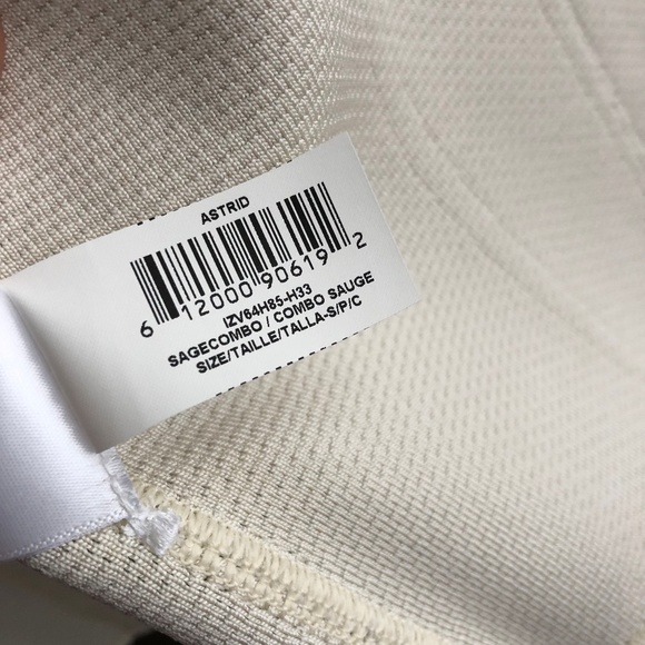 Herve Leger Astrid Olive Peplum Bandage Dress NWOT - Picture 7 of 8